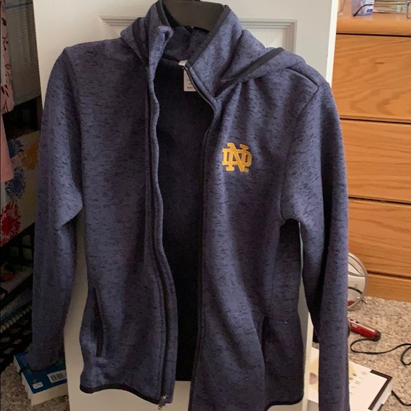 Tops - Norte Dame zip-up jacket.